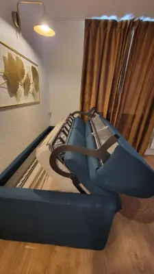 Coin salon dans l'établissement Val Claret-Ski aux pieds, 4 pers, 1 chambre, Balcon Sud
