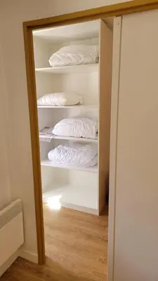 Un ou plusieurs lits dans un hébergement de l'établissement Val Claret-Ski aux pieds, 4 pers, 1 chambre, Balcon Sud