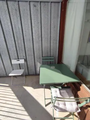 Balcon ou terrasse dans l'établissement BOR54 - Joli T3 lumineux 6pers, skis au pieds