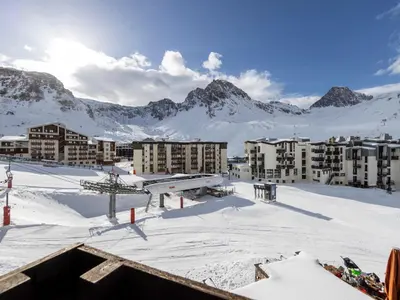 L'établissement Appartement lumineux à Tignes, ski aux pieds, WIFI, 4 pers. - FR-1-502-589 en hiver