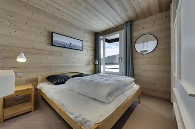 Un ou plusieurs lits dans un hébergement de l'établissement Résidence Hauts Du Val Claret B2 - Appartement renové·Pied des pistes·Balcon MAE-9001