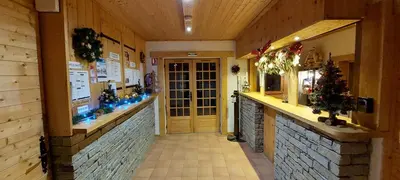 Cuisine ou kitchenette dans l'établissement Chalet Les Eterlous