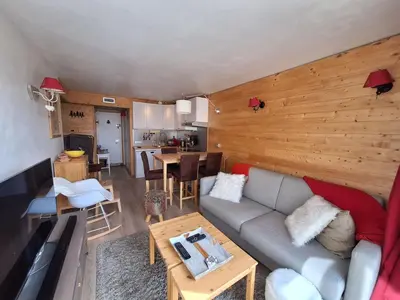 Plan de l'établissement Appartement cosy 2 pièces 5 pers, balcon, Arc 1800 - FR-1-411-962