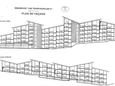 Plan de l'établissement Appartement cosy 2 pièces 5 pers, balcon, Arc 1800 - FR-1-411-962