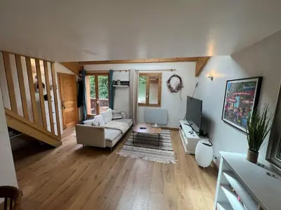 Un ou plusieurs lits dans un hébergement de l'établissement Appartement cosy - 3 personnes