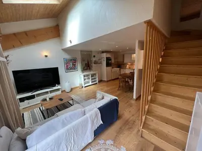 Cuisine ou kitchenette dans l'établissement Appartement cosy - 3 personnes