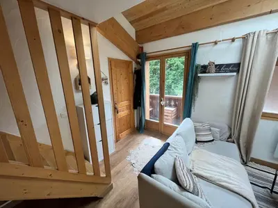 Un ou plusieurs lits dans un hébergement de l'établissement Appartement cosy - 3 personnes