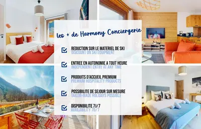 Un ou plusieurs lits dans un hébergement de l'établissement Evasion Alpine - Vue imprenable & Confort Moderne