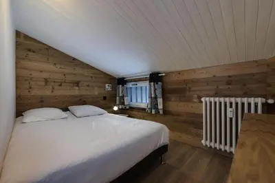 Un ou plusieurs lits dans un hébergement de l'établissement Résidence Hameau De Toviere - Appartement confort et rénové · Proche des pistes MAE-8811