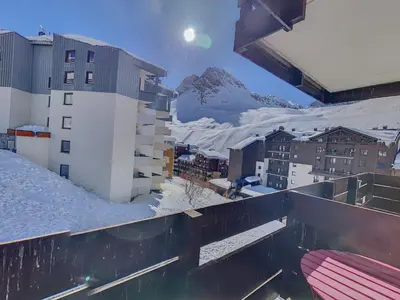 Vue générale sur la montagne ou vue sur la montagne depuis l'appartement