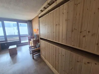Coin salon dans l'établissement Résidence Pramecou - Studio lumineux · Proche des pistes · Balcon MAE-7271