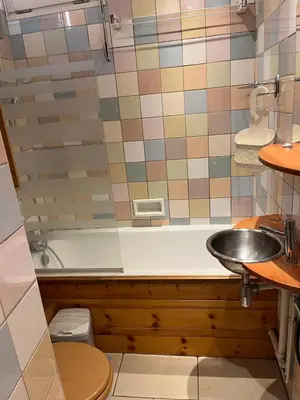 Salle de bains dans l'établissement Les myrtilles Studio
