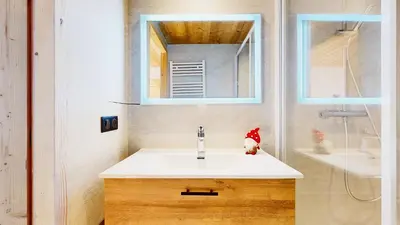 Salle de bains dans l'établissement Localisation centrale et vue spectaculaire