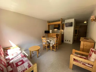 Un ou plusieurs lits dans un hébergement de l'établissement Résidence Albaron - Studio coin montagne - 4 personnes MAE-4231