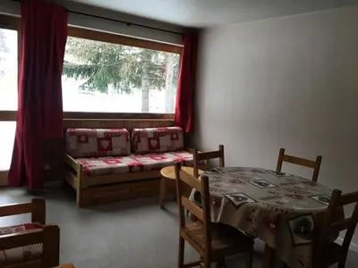 Coin salon dans l'établissement Résidence Albaron - Studio coin montagne - 4 personnes MAE-4231