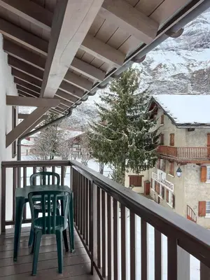 Balcon ou terrasse dans l'établissement Résidence Le Clos Vanoise - 3 pièces mezzanine spacieux et confortable. MAE-4311