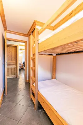 Un ou plusieurs lits dans un hébergement de l'établissement Résidence Le Criterium - Résidence Le Critérium 3 Chalet D Appartement 1 MAE-4451