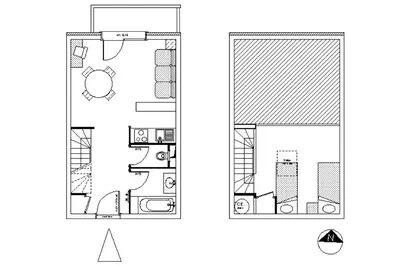 Plan de l'établissement Résidence Le Clos Vanoise - Studi mezzanine chaleureux MAE-4561