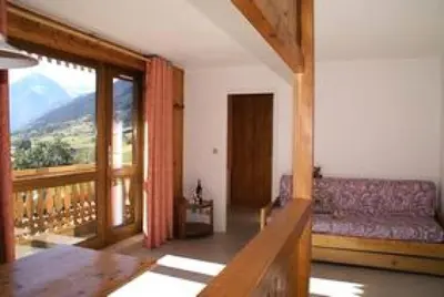 Vue générale sur la montagne ou vue sur la montagne depuis l'appartement