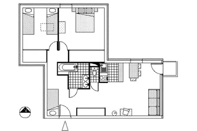 Plan de l'établissement Résidence Albaron - Appartement 3 pièces - coin montagne MAE-4701