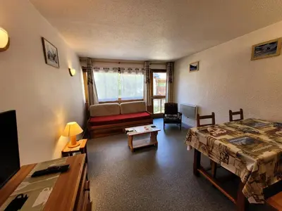 Un ou plusieurs lits dans un hébergement de l'établissement Résidence Albaron - Studio coin montagne - 4 personnes MAE-4711