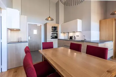 Cuisine ou kitchenette dans l'établissement Résidence Les Monarques - MONARQUES 702 MAE-0081