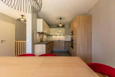 Cuisine ou kitchenette dans l'établissement Résidence Les Monarques - MONARQUES 905 MAE-0151