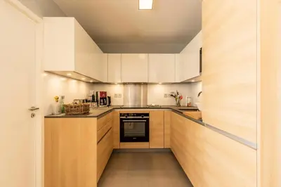Cuisine ou kitchenette dans l'établissement Résidence Les Monarques - MONARQUES 717 MAE-0161