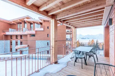 Balcon ou terrasse dans l'établissement Résidence Les Cristaux - CRISTAUX C20 MAE-0261