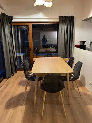 Coin salon dans l'établissement Duplex 6 pers Tignes le lac
