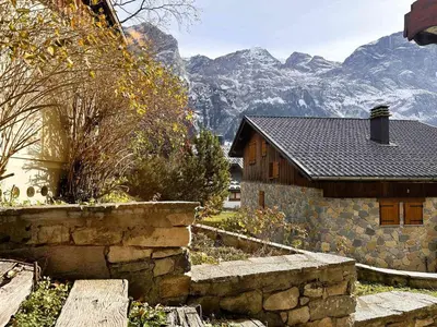 Vue générale sur la montagne ou vue sur la montagne depuis l'appartement