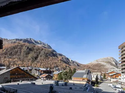 Vue générale sur la montagne ou vue sur la montagne depuis l'appartement