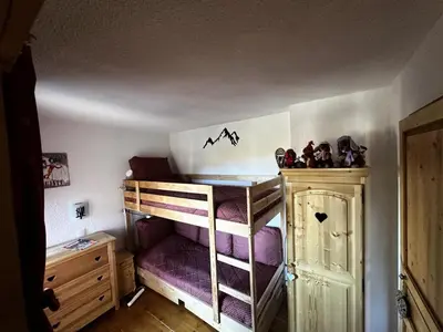 Un ou plusieurs lits dans un hébergement de l'établissement Résidence Croix Du Sud - Spacieux et agréable appartement · Cœur de station · Vue vallée · Balcon MAE-7551