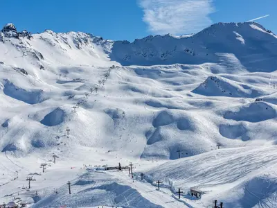 L'établissement Appartement classique avec Wifi, 2 ch., Val-d'Isère - FR-1-694-374 en hiver