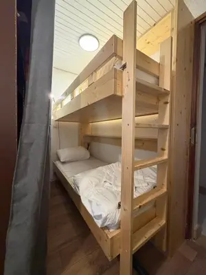 Un ou plusieurs lits dans un hébergement de l'établissement Studio centre Val d'Isere