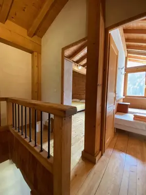 Un ou plusieurs lits dans un hébergement de l'établissement 3 Chalets Paradiski, les Arcs Peisey Vallandry - 10 personne x 3