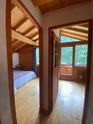 Un ou plusieurs lits dans un hébergement de l'établissement 3 Chalets Paradiski, les Arcs Peisey Vallandry - 10 personne x 3