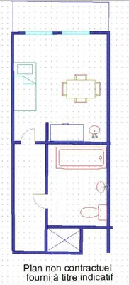 Plan de l'établissement Résidence Hameaux De Val - Studio pour 2 personnes situé à Val d'Isère à 600m du centre du village et des pistes MAE-0141
