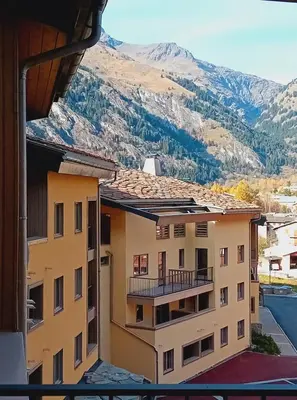Vue générale sur la montagne ou vue sur la montagne depuis l'appartement