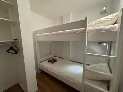 Un ou plusieurs lits dans un hébergement de l'établissement RPP A115 - Skis aux pieds, 4 pers, 2 chambres