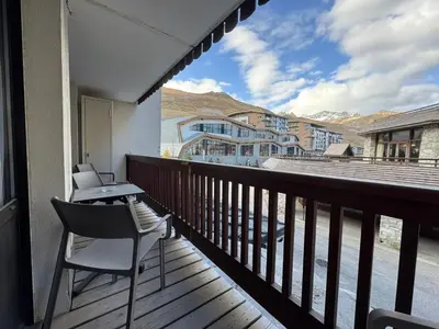 Balcon ou terrasse dans l'établissement RPP A115 - Skis aux pieds, 4 pers, 2 chambres