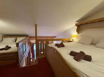 Un ou plusieurs lits dans un hébergement de l'établissement RPP B124 - Apt 6pers - pied des pistes