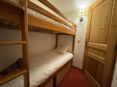 Un ou plusieurs lits dans un hébergement de l'établissement RPP B124 - Apt 6pers - pied des pistes