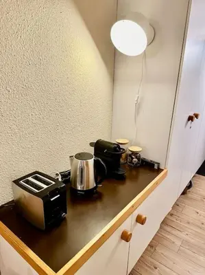 Cuisine ou kitchenette dans l'établissement Magnifique Studio Arcs 2000
