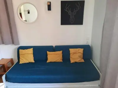 Coin salon dans l'établissement RPP B142 -APPARTEMENT 4 PERS pieds des pistes
