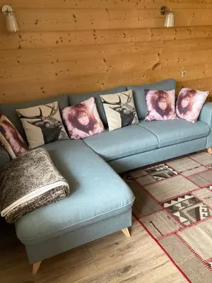 Coin salon dans l'établissement Appartement à Belle Plagne au pied des pistes