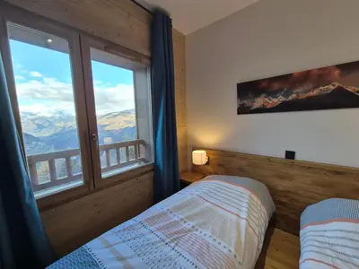 Un ou plusieurs lits dans un hébergement de l'établissement Fermes Eugénie A5 - Superbe appartement 3 pièces - St Foy Station