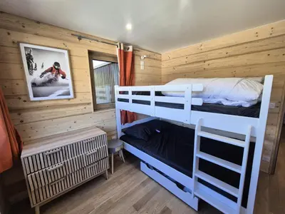 Un ou plusieurs lits dans un hébergement de l'établissement Résidence Pontet B - Appartement rénové · Wifi · Balcon · Pied pistes MAE-1751