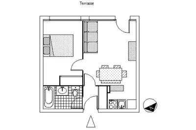 Plan de l'établissement Résidence Foret-erable - Petit 2 pièces chaleureux et bien équipé MAE-7781