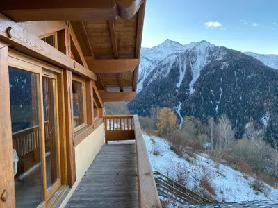Paysage naturel près de le chalet